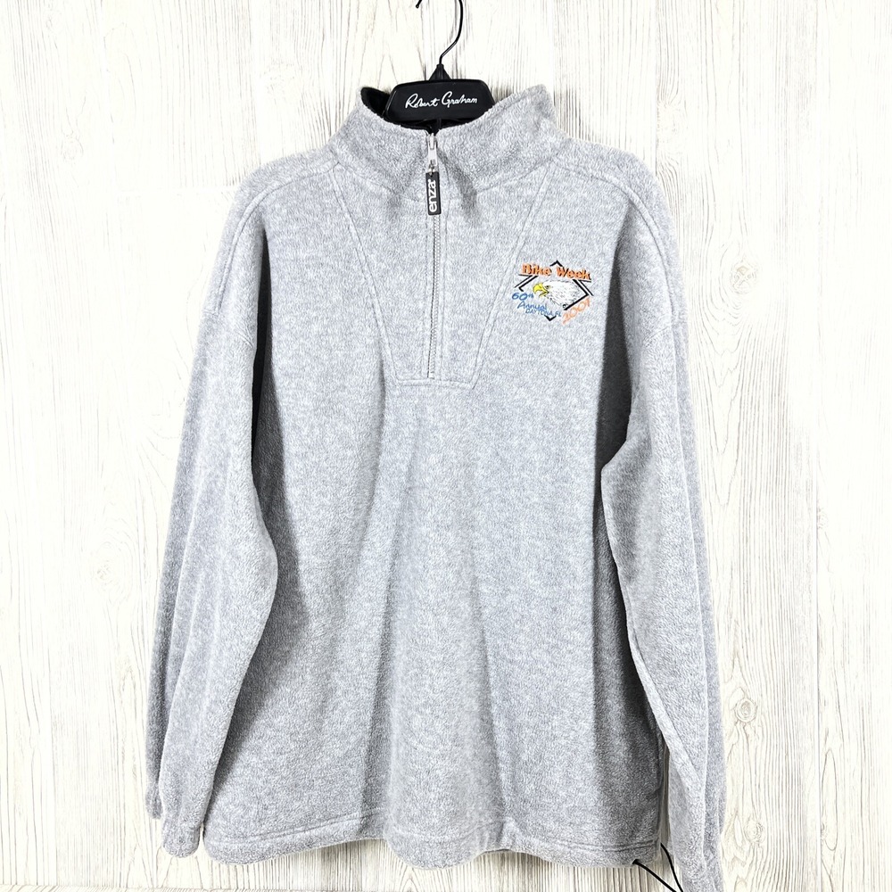 Vintage Enza 2001‎ Daytona Bike Week Motorcycle Eagle 60th Anniversary Fleece M